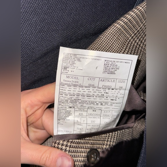 SUIT SUPPLY BROWN CHECKERED SUIT - Picture 12 of 12